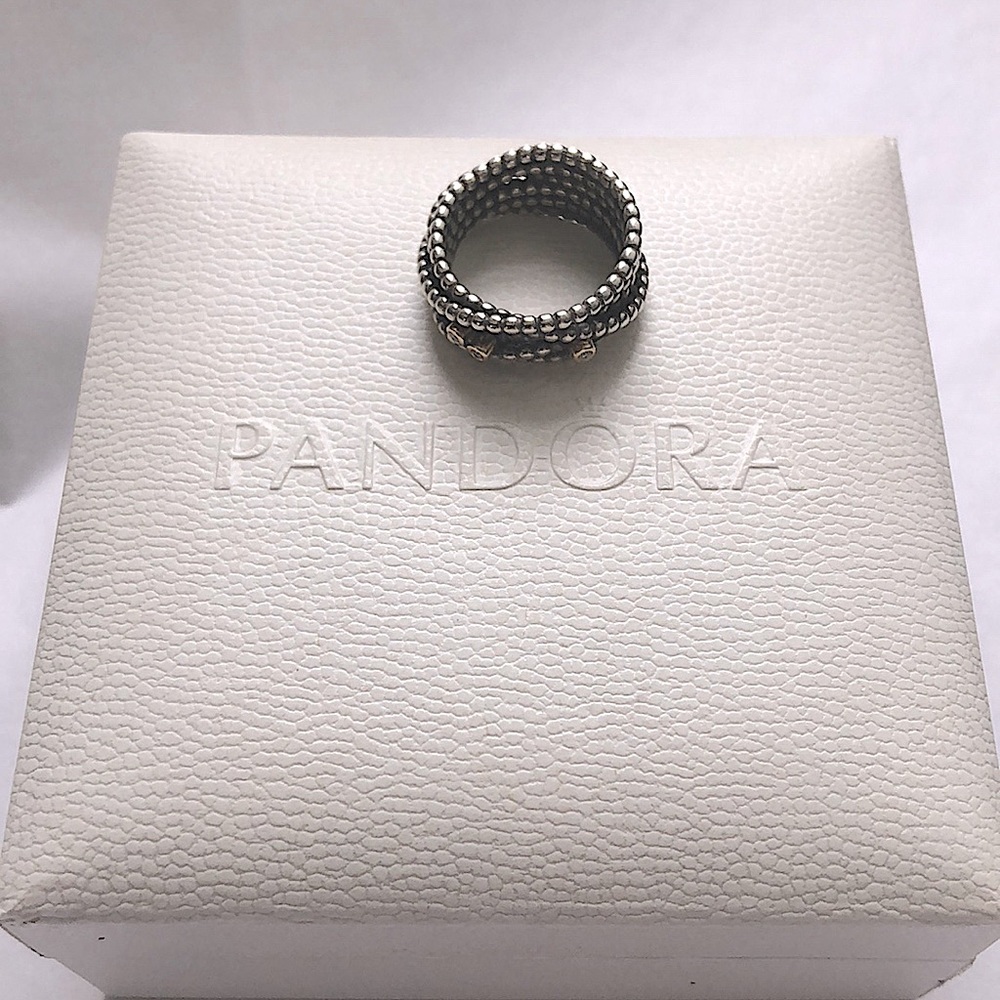 Silver/Diamond Pandora ring